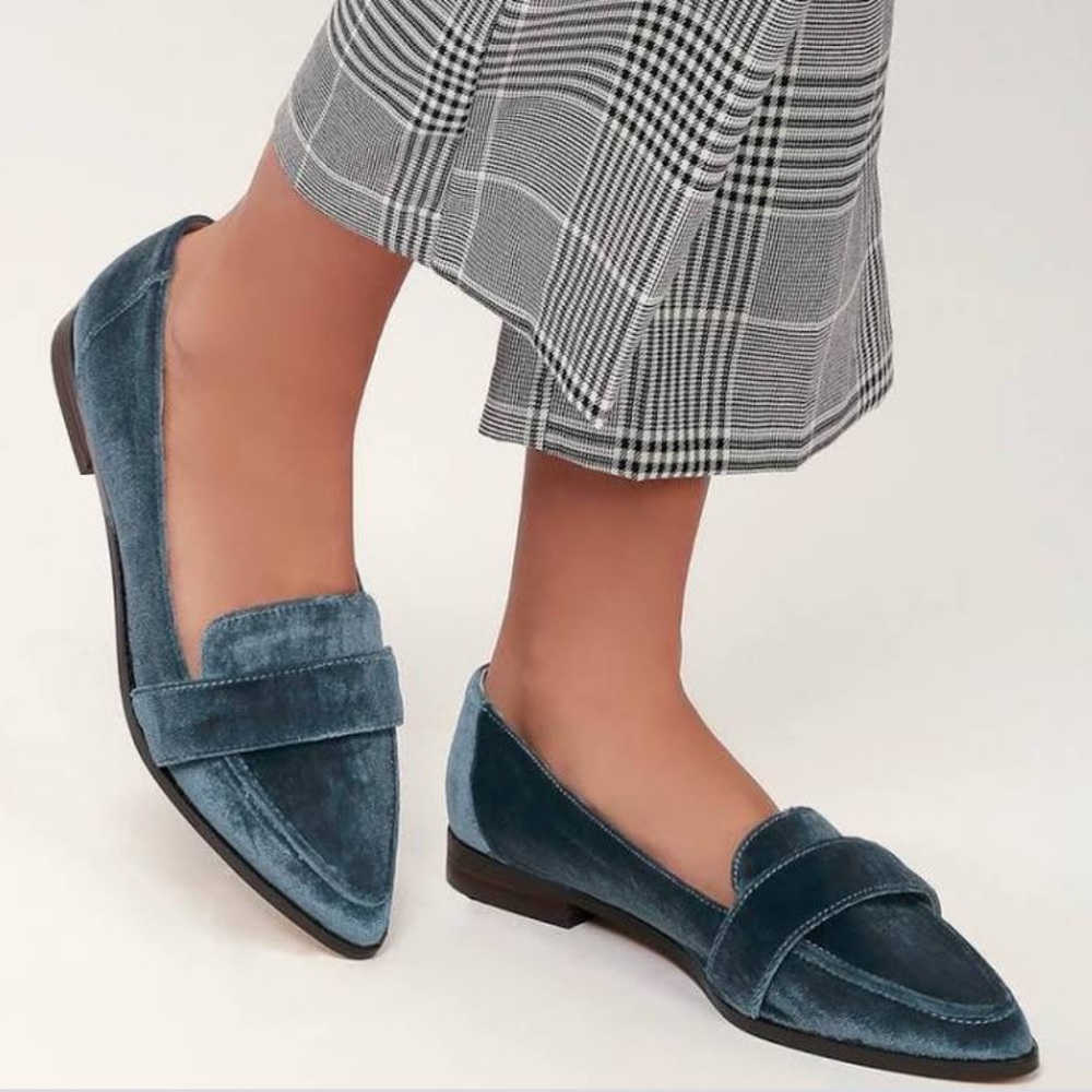 Sole/Society velvet crush flats